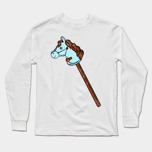 Blue Stick Horse Long Sleeve T-Shirt